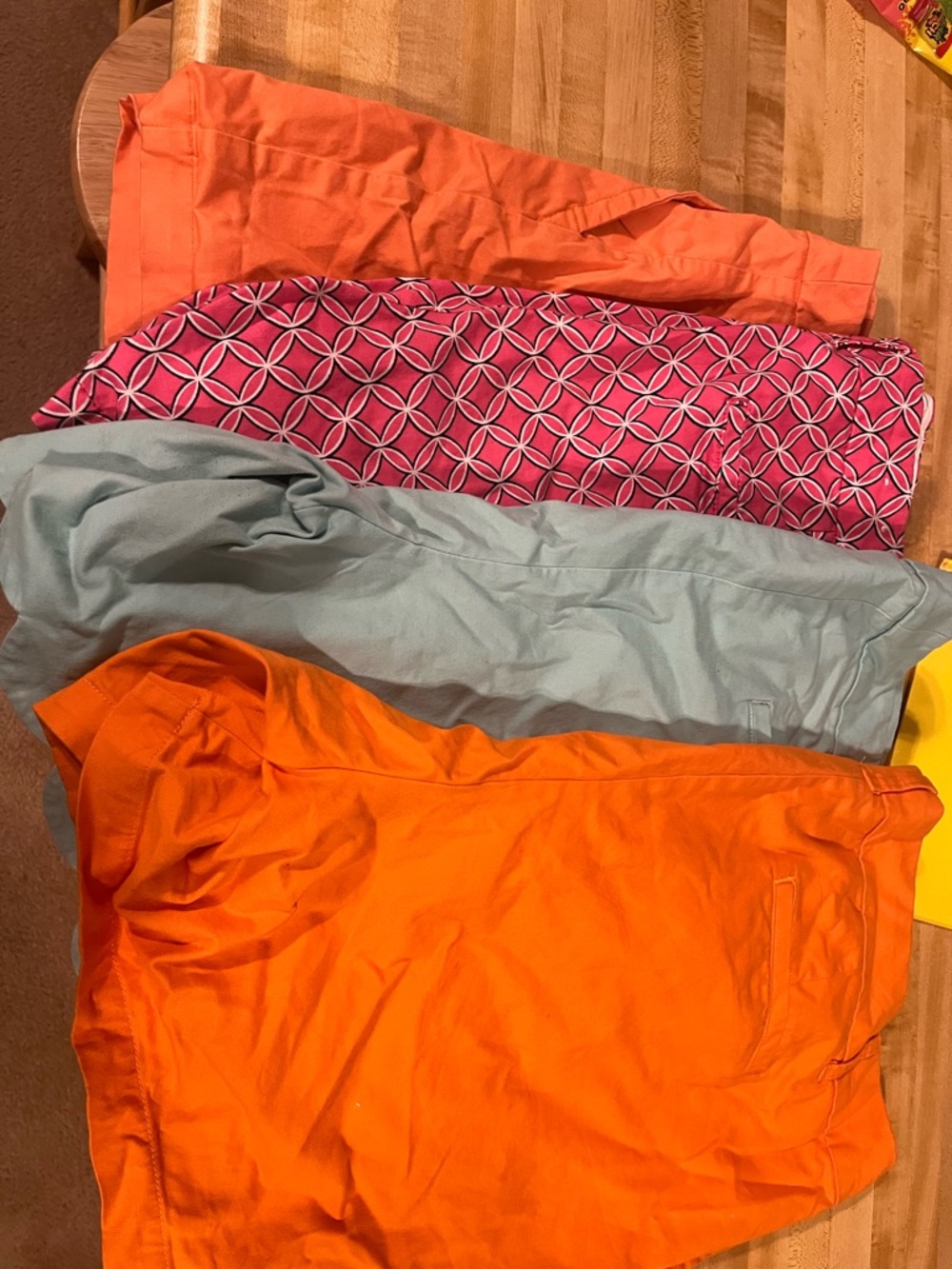 crown & ivy Orange, Pink, Light Blue Women’s Shorts Lot